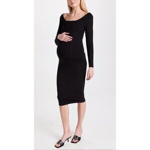 Hatch Black Midi Dress for Maternity